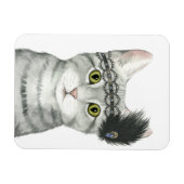 Magnet Flexible Downton Cat | Bejewted With Lace (Horizontal)