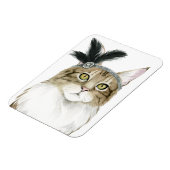 Magnet Flexible Downton Cat | Orné De Plumes (Côté Gauche)