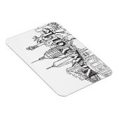Magnet Flexible Downtown NYE New York Vacation Souvenirs NYC Gift (Côté Droit)