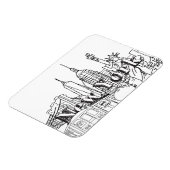 Magnet Flexible Downtown NYE New York Vacation Souvenirs NYC Gift (Côté Gauche)