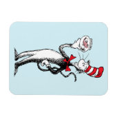 Magnet Flexible Dr Seuss | Chat dans le Casquette & Krinklebine (Horizontal)