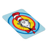 Magnet Flexible Dr. Seuss | Graphisme de tête de Chat dans le Chap (Côté Droit)