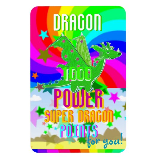Magnet Flexible Dragon 1000 Power Super Dragon Points pour vous! (Vertical)