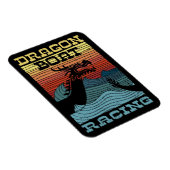 Magnet Flexible Dragon Boat Racing Retro Look (Côté Droit)