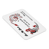 Magnet Flexible Dragon Chinois Moderne-Phoenix Sauvez La Date (Côté Droit)