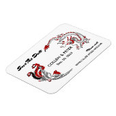 Magnet Flexible Dragon Chinois Moderne-Phoenix Sauvez La Date (Côté Gauche)