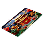 Magnet Flexible Dragon chinois Nouvel An 2024 Temple FlexM (Côté Gauche)