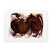 Magnet Flexible Dragon (conception de signature) (Horizontal)