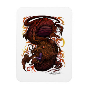 Magnet Flexible Dragon (conception de signature)