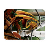 Magnet Flexible Dragon d'automne Imaginaire vert orange (Horizontal)