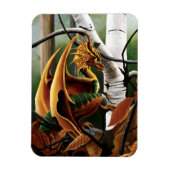 Magnet Flexible Dragon d'automne Imaginaire vert orange (Vertical)