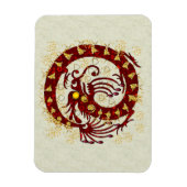 Magnet Flexible Dragon de feu rouge (Vertical)