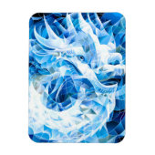 Magnet Flexible Dragon de Mosaïque Ciel Bleu (Vertical)