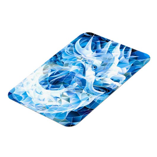 Magnet Flexible Dragon de Mosaïque Ciel Bleu (Côté Gauche)