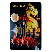 Magnet Flexible Dragon du Nouvel An chinois 2024 Temple VFlexM (Vertical)
