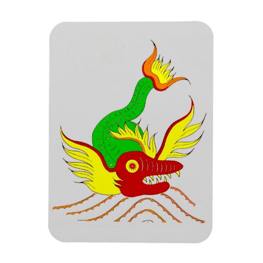 Magnet Flexible dragon effrayant (Vertical)