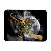Magnet Flexible Dragon et Imaginaire de lune (Horizontal)