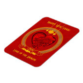 Magnet Flexible Dragon Heart, Année du Dragon (Côté Gauche)
