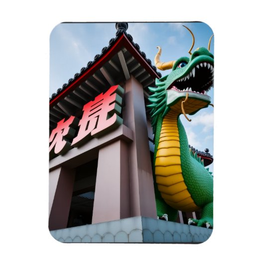 Magnet Flexible Dragon impérial chinois (Vertical)