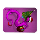 Magnet Flexible Dragon rose de Noël (Horizontal)