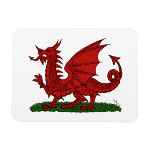 Magnet Flexible Dragon rouge du Pays de Galles