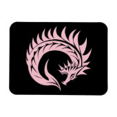 Magnet Flexible Dragon Styled Letter C, Dragon Alphabet, Monogram (Horizontal)