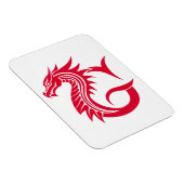 Magnet Flexible Dragon Styled Letter G, Dragon Alphabet, Monogram (Côté Droit)