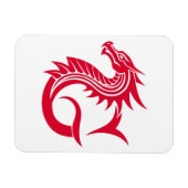 Magnet Flexible Dragon Styled Letter G, Dragon Alphabet, Monogram (Horizontal)