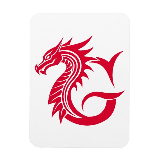 Magnet Flexible Dragon Styled Letter G, Dragon Alphabet, Monogram (Vertical)