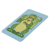 Magnet Flexible Dragon vert mignon (Côté Gauche)