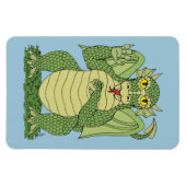 Magnet Flexible Dragon vert mignon (Horizontal)
