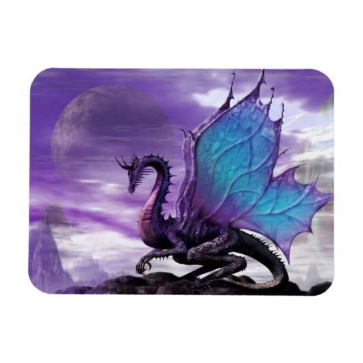 Magnet Flexible Dragon violet (Horizontal)