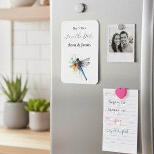 Magnet Flexible Dragonfly Mariage, personnalisation enregistrer la