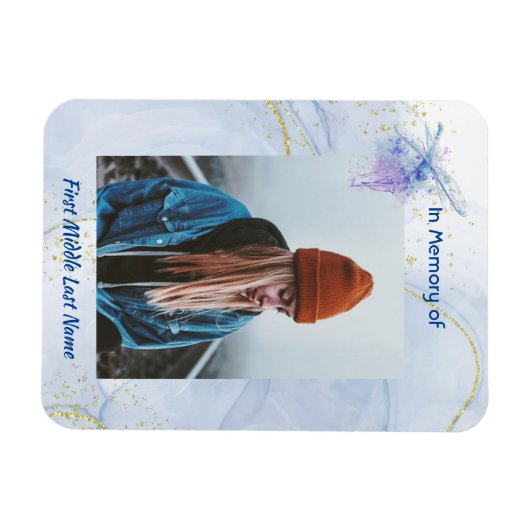 Magnet Flexible Dragonfly Memorial Keepsaké (Horizontal)