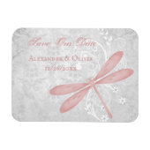 Magnet Flexible Dragonfly rose Enregistrer l'aimant Date (Horizontal)