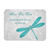 Magnet Flexible Dragonfly turquoise Enregistrer l'aimant Date (Horizontal)