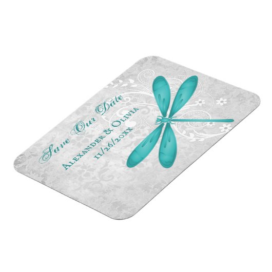 Magnet Flexible Dragonfly turquoise Enregistrer l'aimant Date (Côté Gauche)