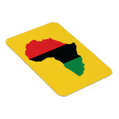 Magnet Flexible Drapeau Afrique rouge, noire et verte (Côté Droit)