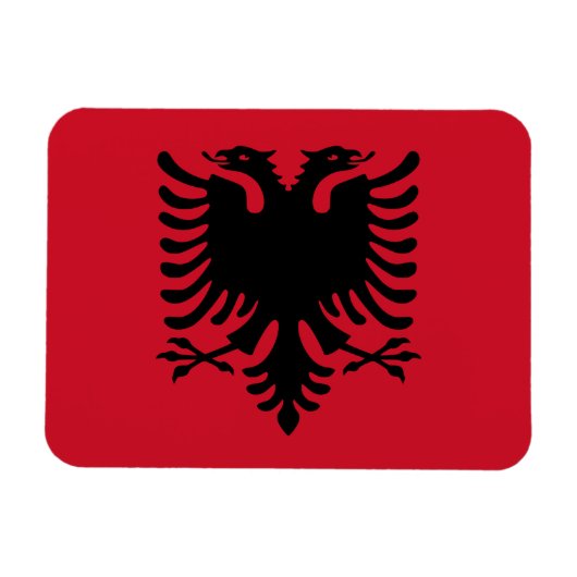 Magnet Flexible Drapeau Albanie (Horizontal)
