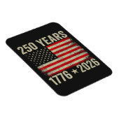 Magnet Flexible Drapeau américain 250 ans 1776-2026 (Côté Droit)