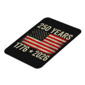 Magnet Flexible Drapeau américain 250 ans 1776-2026 (Côté Gauche)