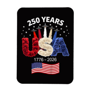 Magnet Flexible Drapeau américain 250e anniversaire USA 250 ans 