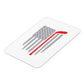 Magnet Flexible Drapeau américain de hockey (Côté Gauche)
