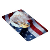 Magnet Flexible Drapeau américain de tête d'aigle chauve 4 juillet (Côté Droit)