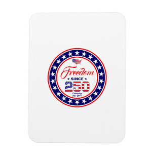 Magnet Flexible Drapeau américain du 4 juillet pour le 250e annive