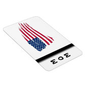 Magnet Flexible Drapeau américain en lambeaux (Côté Droit)