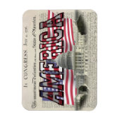 Magnet Flexible Drapeau américain magnétique flexible (Vertical)