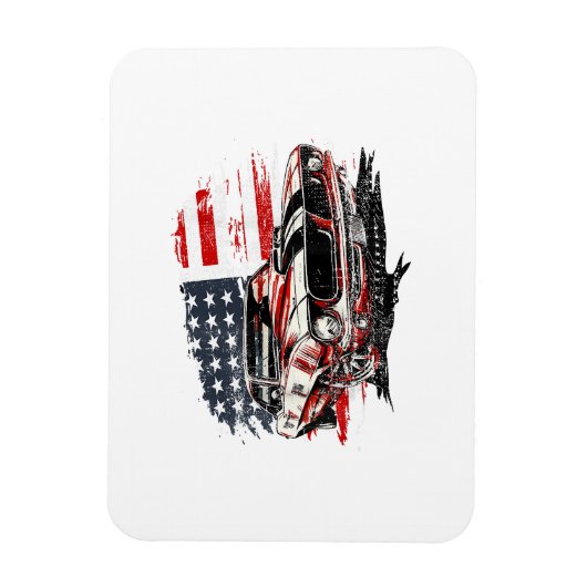 Magnet Flexible Drapeau Américain Patriotique (Vertical)