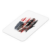Magnet Flexible Drapeau Américain Patriotique (Côté Gauche)