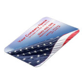 Magnet Flexible Drapeau américain - Patriotique Business Flexible (Côté Gauche)